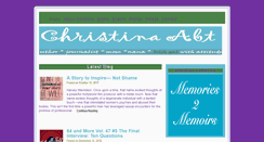Desktop Screenshot of christinaabt.com